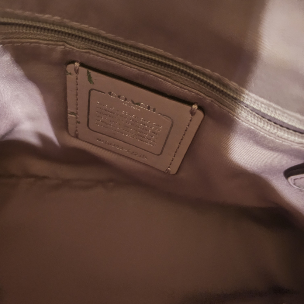 Coach Women's Purple Leather Bag